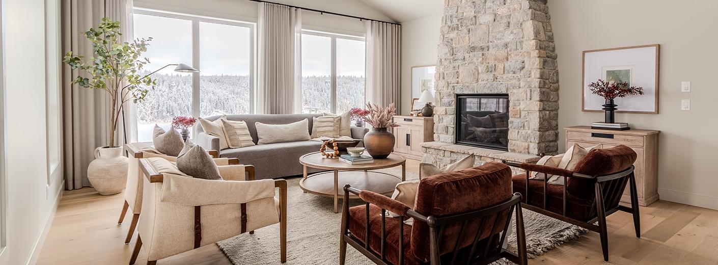 Living of Show Home for Rockland Park's Estate Homes