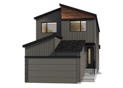 Front garage rendering in Rose Ranch